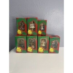 2000 Effanbee Christmas Ornament Series Lot of 7 Vintage Dolls Holiday Seasonal